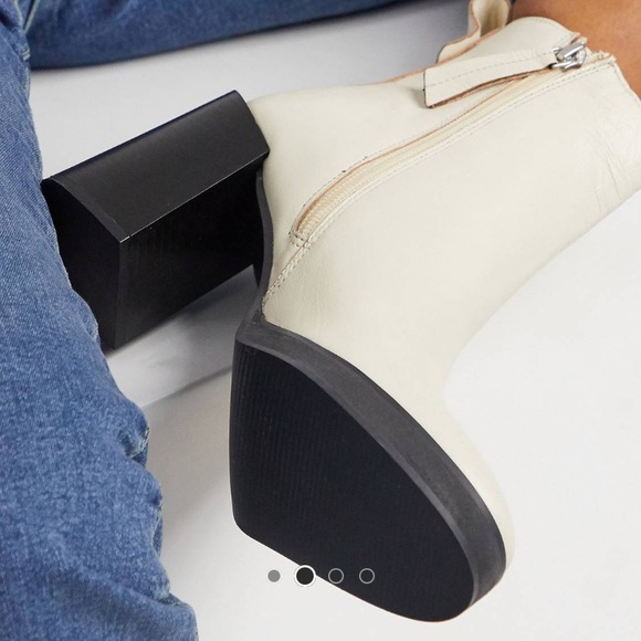 ASRA Exclusive Herington heeled boots in bone leather 🤍 - Picture 2 of 7